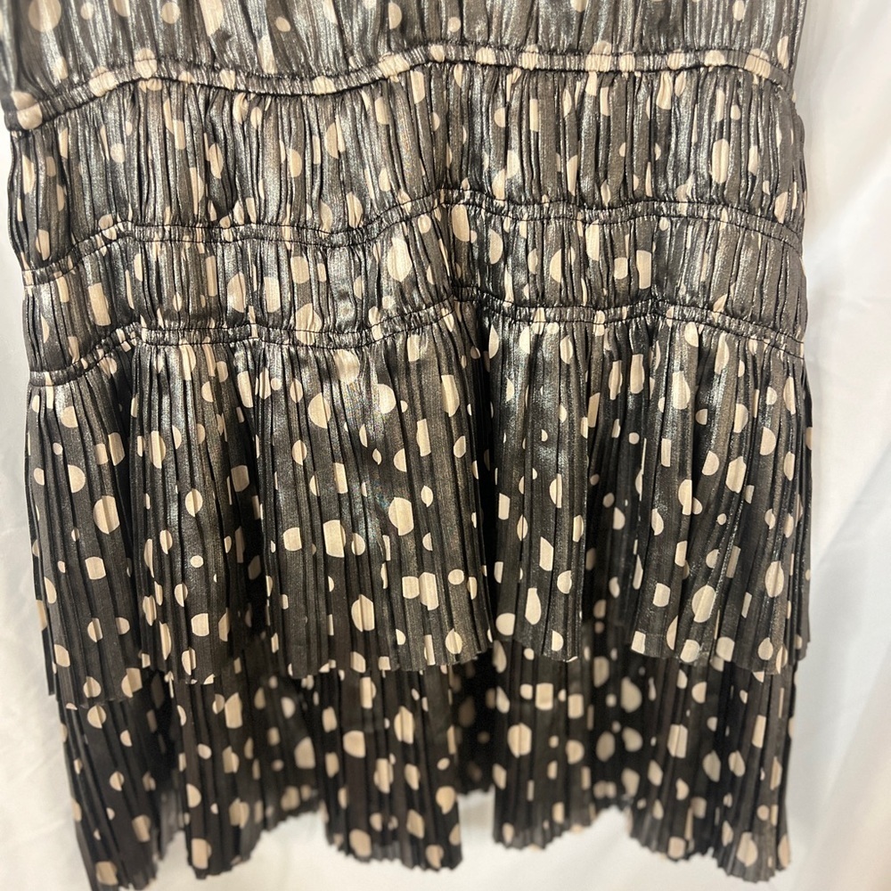 Anthropologie Current Air Metallic Polka Dot Dress – Size M​ - Picture 5 of 15